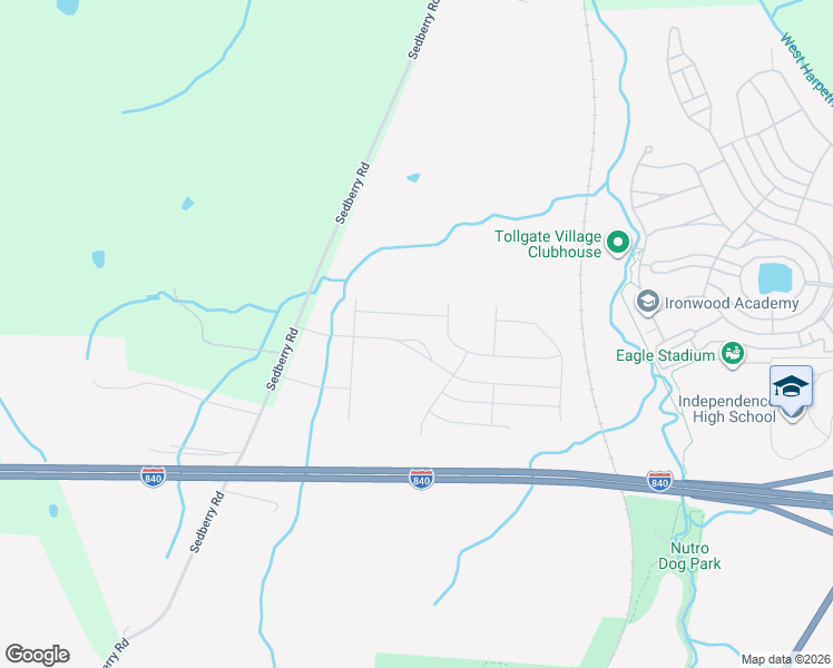 map of restaurants, bars, coffee shops, grocery stores, and more near 1824 Sedberry Road in Franklin