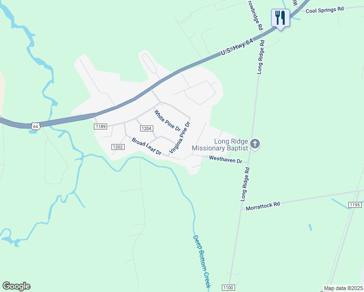 map of restaurants, bars, coffee shops, grocery stores, and more near 112 Virginia Pine Drive in Plymouth