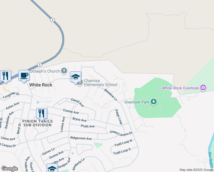 map of restaurants, bars, coffee shops, grocery stores, and more near 359 Joya Loop in White Rock