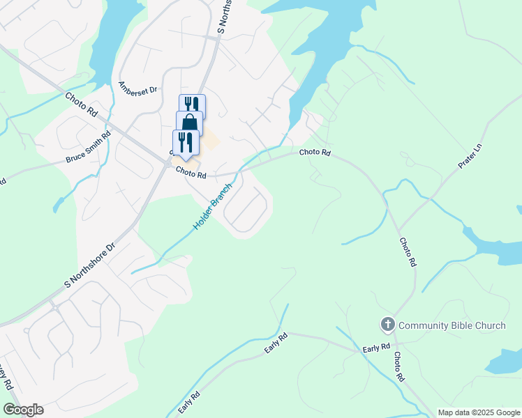 map of restaurants, bars, coffee shops, grocery stores, and more near 1732 Green Parrot Drive in Knox County