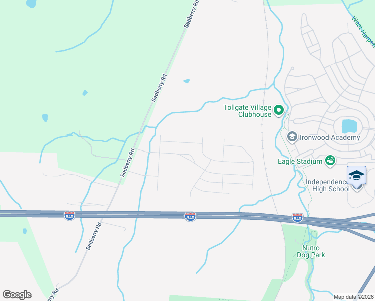 map of restaurants, bars, coffee shops, grocery stores, and more near 1824 Sedberry Road in Franklin