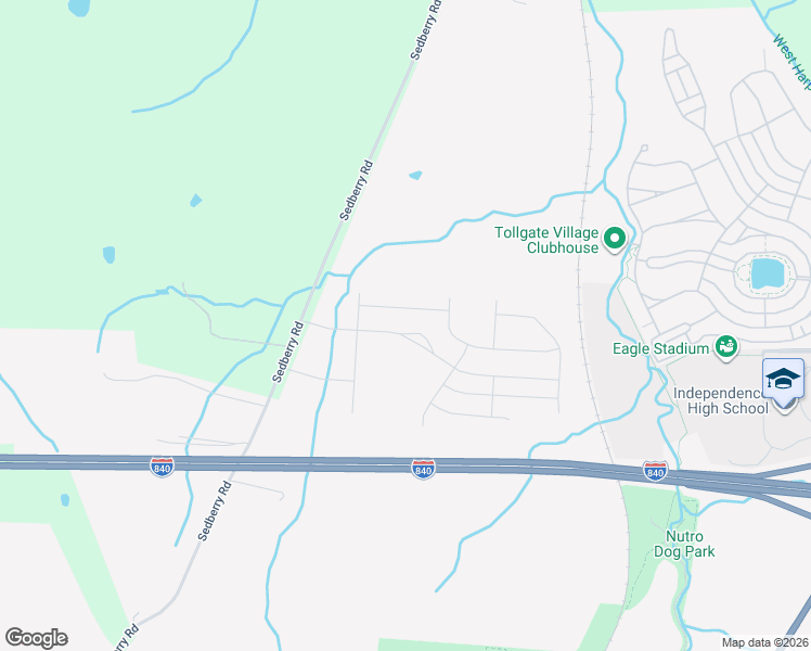 map of restaurants, bars, coffee shops, grocery stores, and more near 1824 Sedberry Road in Franklin