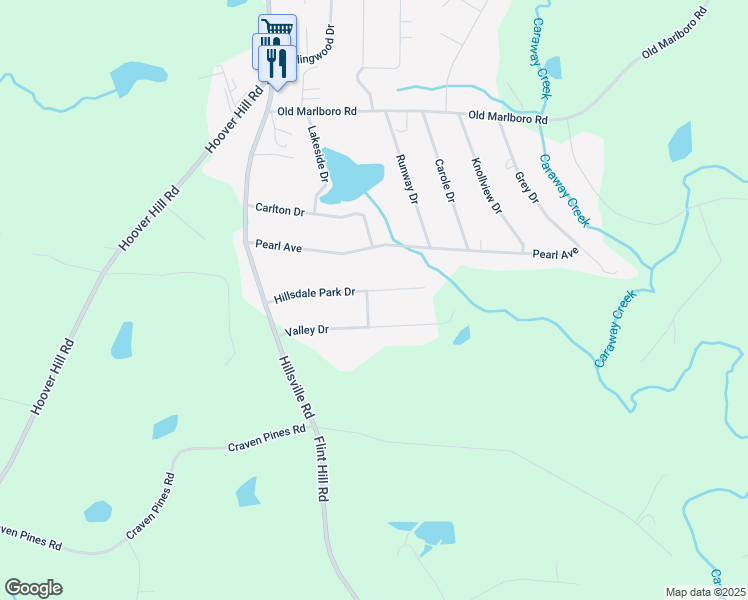 map of restaurants, bars, coffee shops, grocery stores, and more near 3901 Hillsdale Park Drive in Sophia