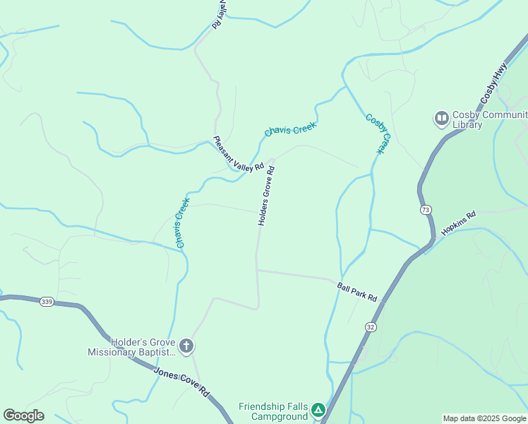 map of restaurants, bars, coffee shops, grocery stores, and more near in Cosby