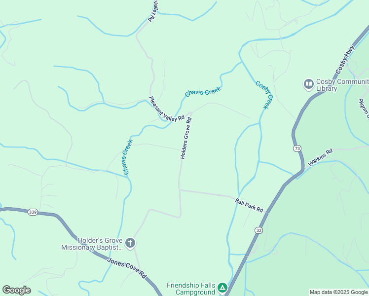 map of restaurants, bars, coffee shops, grocery stores, and more near in Cosby