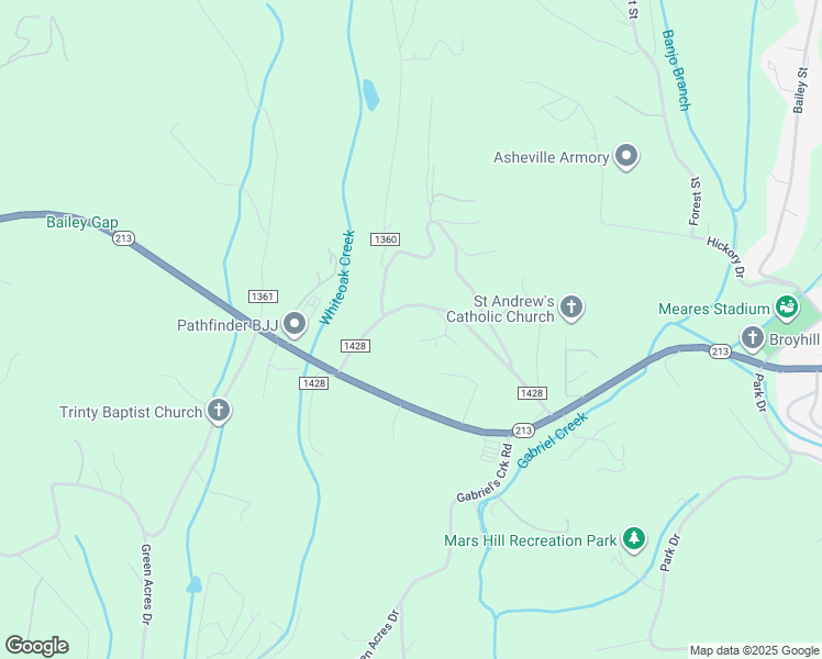 map of restaurants, bars, coffee shops, grocery stores, and more near 171 Snook's Path in Mars Hill