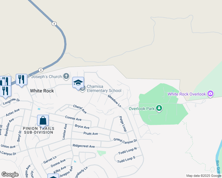 map of restaurants, bars, coffee shops, grocery stores, and more near 359 Joya Loop in White Rock