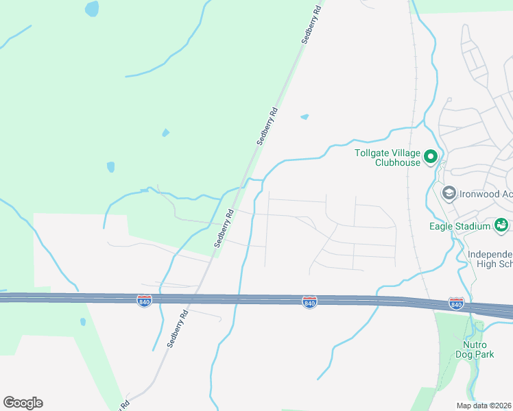 map of restaurants, bars, coffee shops, grocery stores, and more near 1821 Sedberry Road in Franklin