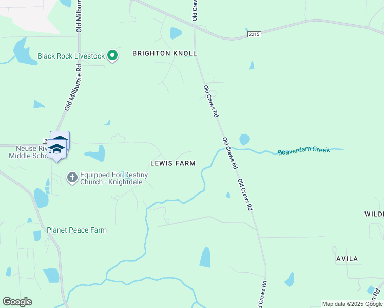 map of restaurants, bars, coffee shops, grocery stores, and more near 4324 Old Lewis Farm Road in Raleigh