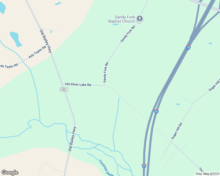 map of restaurants, bars, coffee shops, grocery stores, and more near Old Silver Lake Road in Nash County