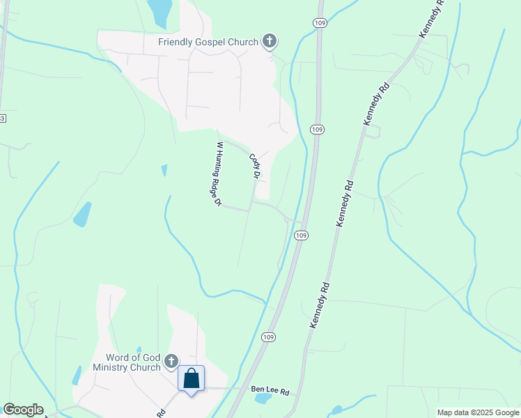 map of restaurants, bars, coffee shops, grocery stores, and more near 415 Cody Drive in Thomasville