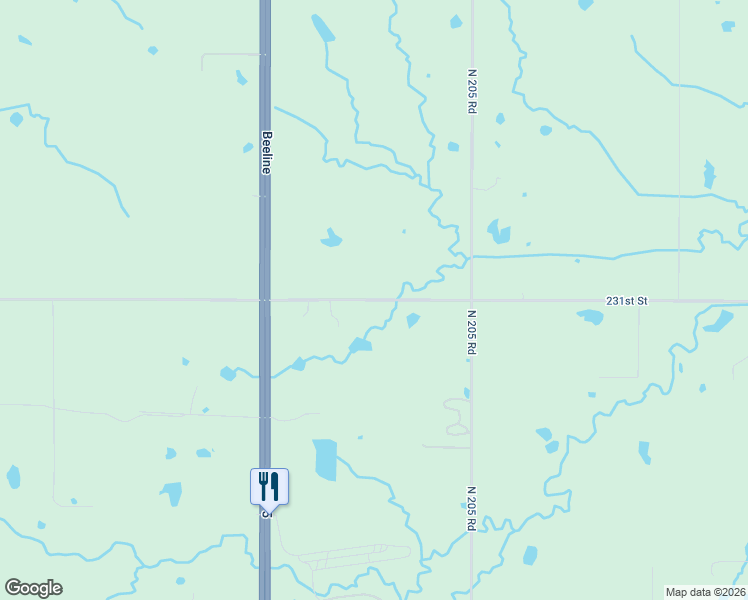 map of restaurants, bars, coffee shops, grocery stores, and more near 10099 Creager Road in Beggs