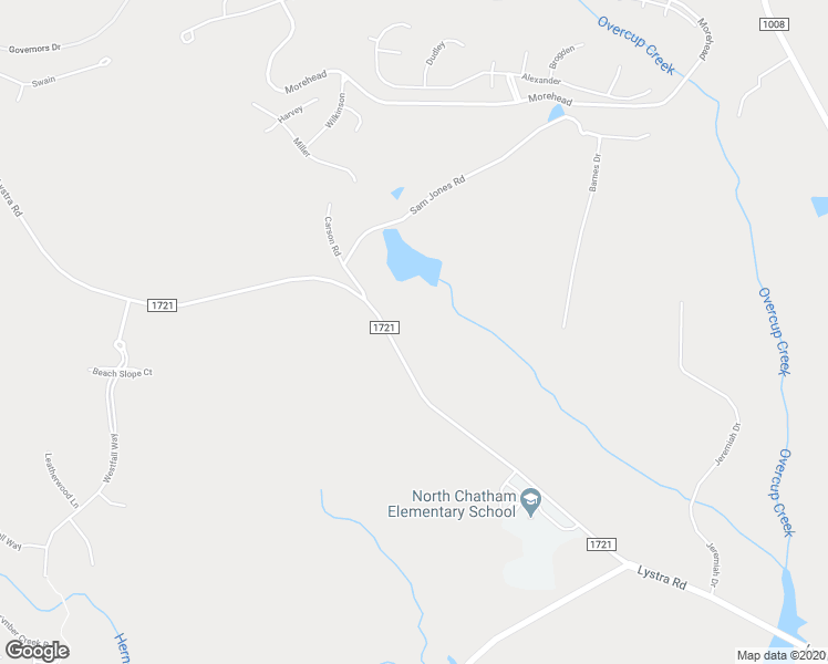 map of restaurants, bars, coffee shops, grocery stores, and more near 2729 Lystra Road in Chapel Hill