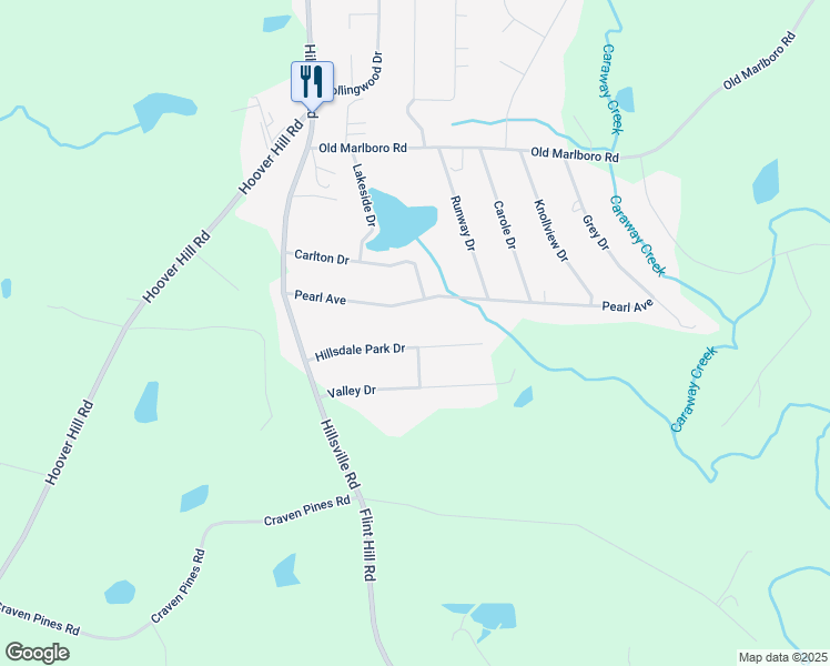 map of restaurants, bars, coffee shops, grocery stores, and more near 3901 Hillsdale Park Drive in Sophia