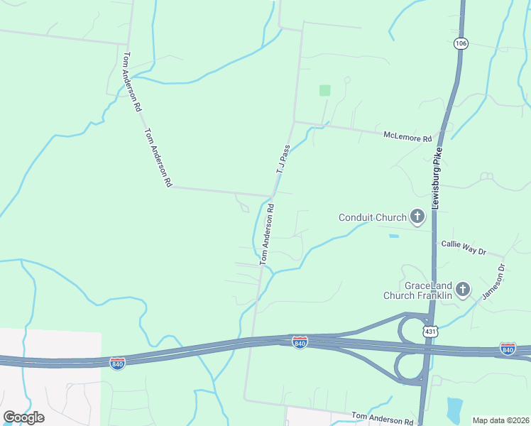 map of restaurants, bars, coffee shops, grocery stores, and more near 2622-2688 Tom Anderson Road in Franklin