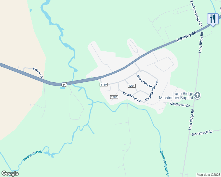 map of restaurants, bars, coffee shops, grocery stores, and more near Short Leaf Lane in Plymouth