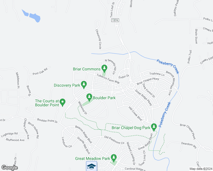 map of restaurants, bars, coffee shops, grocery stores, and more near 27 Winkler Way in Chapel Hill