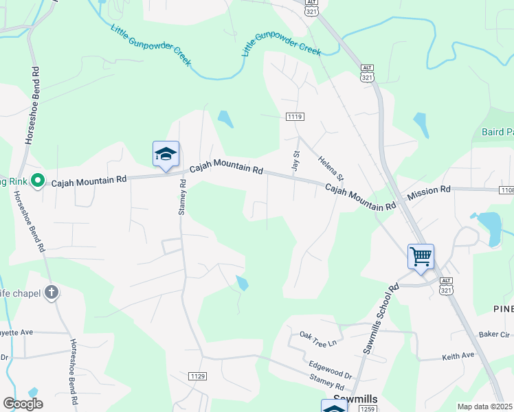 map of restaurants, bars, coffee shops, grocery stores, and more near 4113 Gatewood Dr in Hudson