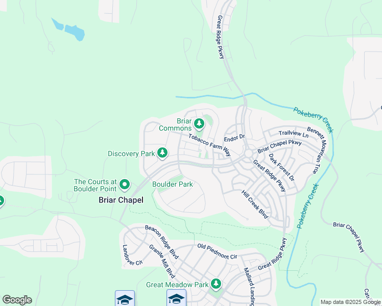 map of restaurants, bars, coffee shops, grocery stores, and more near 64 Summersweet Lane in Chapel Hill