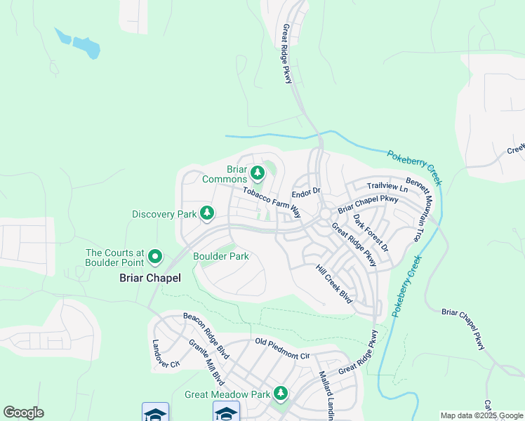 map of restaurants, bars, coffee shops, grocery stores, and more near 15 Winkler Way in Chapel Hill