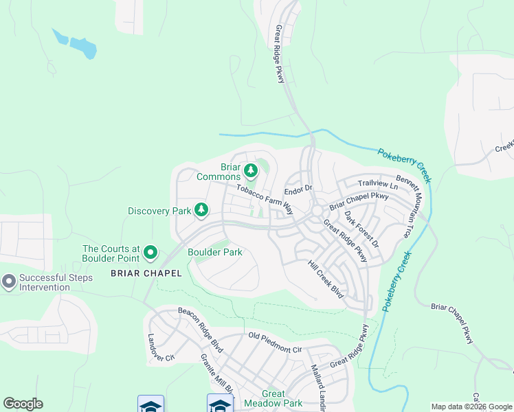 map of restaurants, bars, coffee shops, grocery stores, and more near 44 Owen Towne Road in Chapel Hill