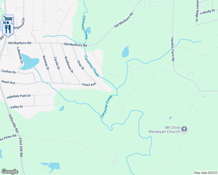 map of restaurants, bars, coffee shops, grocery stores, and more near 3600 Grey Drive in Sophia