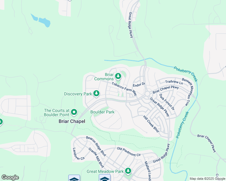 map of restaurants, bars, coffee shops, grocery stores, and more near 59 Summersweet Lane in Chapel Hill