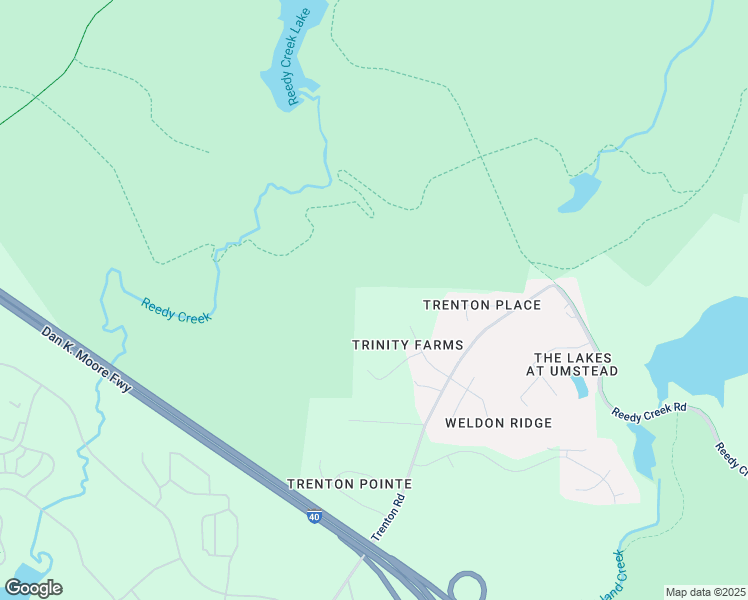 map of restaurants, bars, coffee shops, grocery stores, and more near 2431 Trinity Farms Road in Raleigh