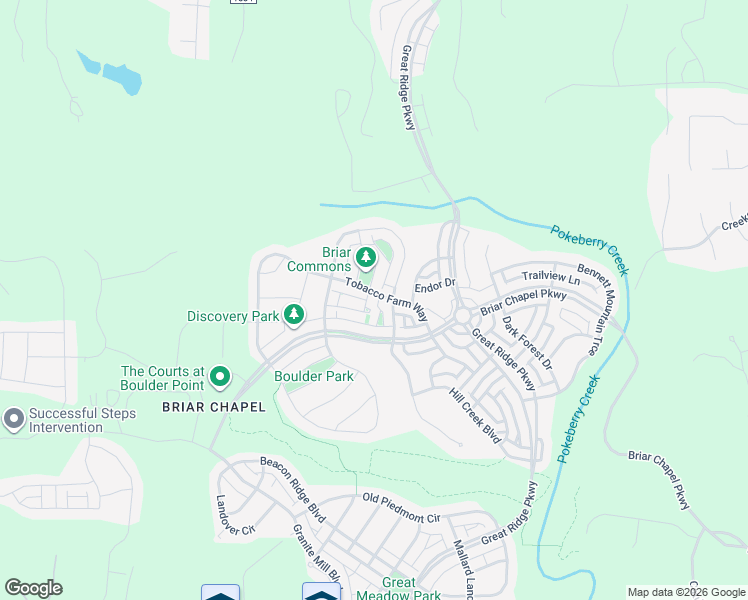 map of restaurants, bars, coffee shops, grocery stores, and more near 44 Owen Towne Road in Chapel Hill