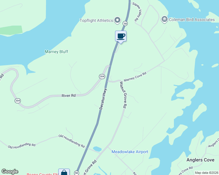 map of restaurants, bars, coffee shops, grocery stores, and more near 210 Walnut Grove Road in Kingston