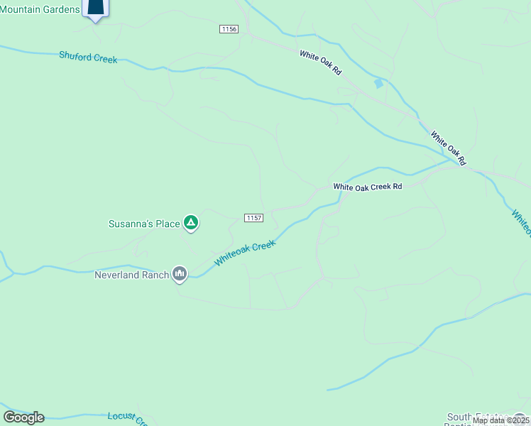 map of restaurants, bars, coffee shops, grocery stores, and more near White Oak Creek Road in Burnsville