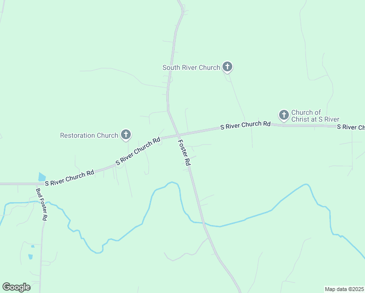 map of restaurants, bars, coffee shops, grocery stores, and more near Foster Road in Woodleaf