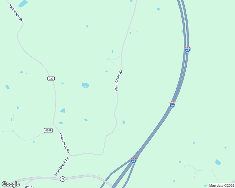 map of restaurants, bars, coffee shops, grocery stores, and more near 18398 Winn Creek Road in Winslow