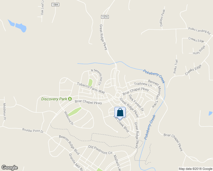 map of restaurants, bars, coffee shops, grocery stores, and more near 90 Endor Drive in Chapel Hill