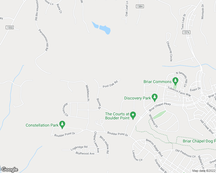 map of restaurants, bars, coffee shops, grocery stores, and more near 72 Post Oak Road in Chapel Hill