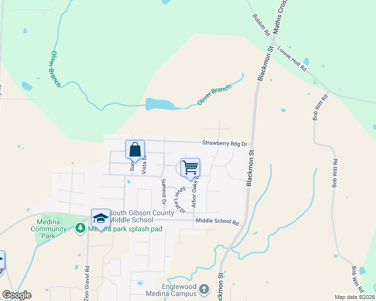 map of restaurants, bars, coffee shops, grocery stores, and more near 116 Lone Pine Cove in Medina