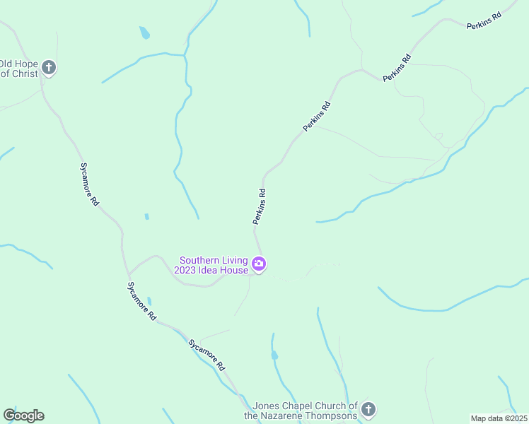 map of restaurants, bars, coffee shops, grocery stores, and more near 3900-3930 Perkins Road in Thompson's Station