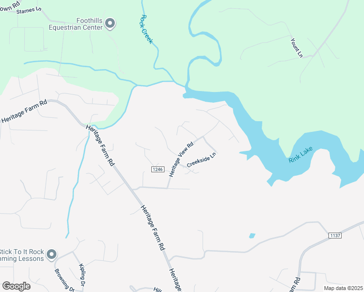 map of restaurants, bars, coffee shops, grocery stores, and more near 233 Heritage View Road in Hickory