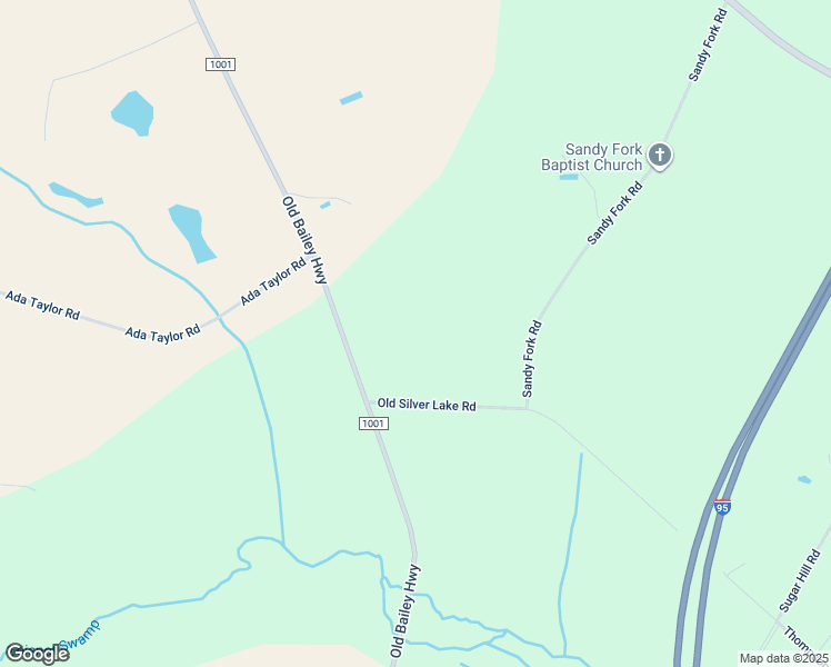 map of restaurants, bars, coffee shops, grocery stores, and more near Old Silver Lake Road in Nash County