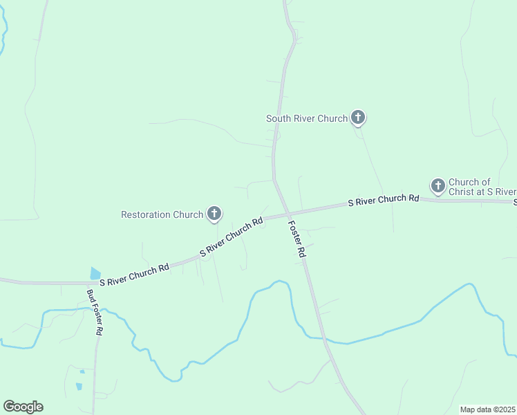 map of restaurants, bars, coffee shops, grocery stores, and more near 3640 South River Church Road in Woodleaf