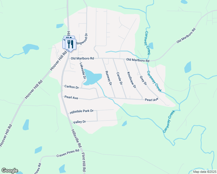 map of restaurants, bars, coffee shops, grocery stores, and more near 3757 Runway Drive in Sophia
