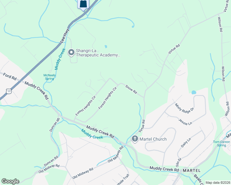 map of restaurants, bars, coffee shops, grocery stores, and more near 2503 Forest Heights Circle in Lenoir City