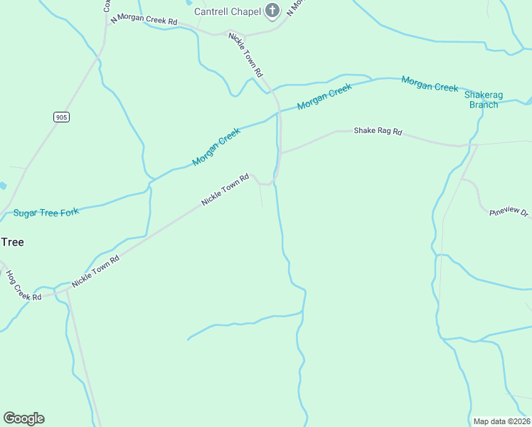map of restaurants, bars, coffee shops, grocery stores, and more near 600 Nickletown Road in Sugar Tree