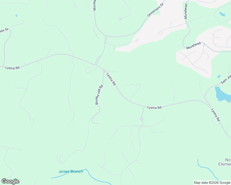 map of restaurants, bars, coffee shops, grocery stores, and more near 1970 Lystra Road in Chapel Hill