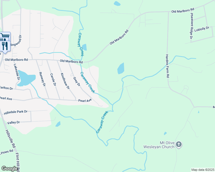 map of restaurants, bars, coffee shops, grocery stores, and more near 3698 Clover Drive in Sophia