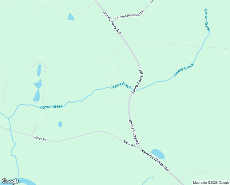 map of restaurants, bars, coffee shops, grocery stores, and more near 32 Crows Creek Road in Pittsboro