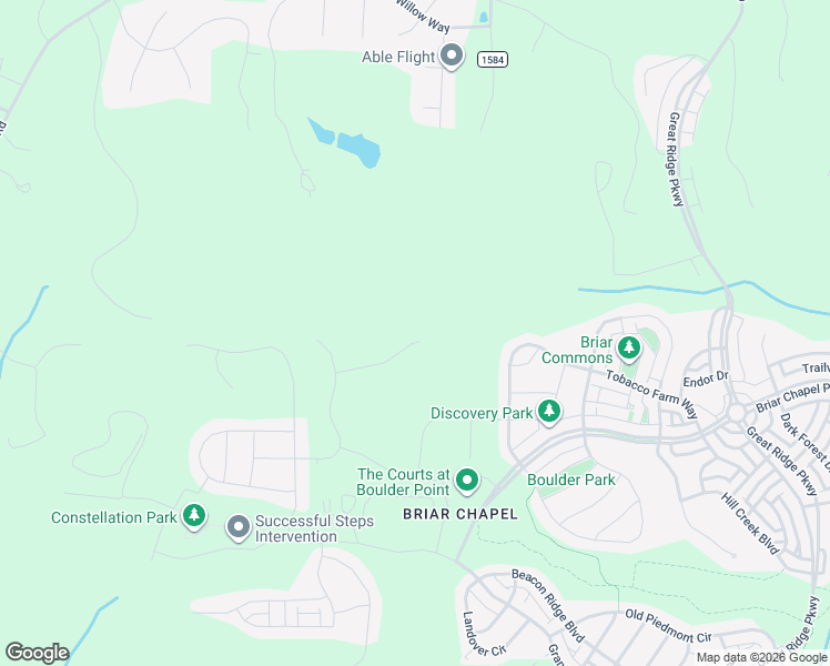 map of restaurants, bars, coffee shops, grocery stores, and more near Post Oak Road in Chapel Hill