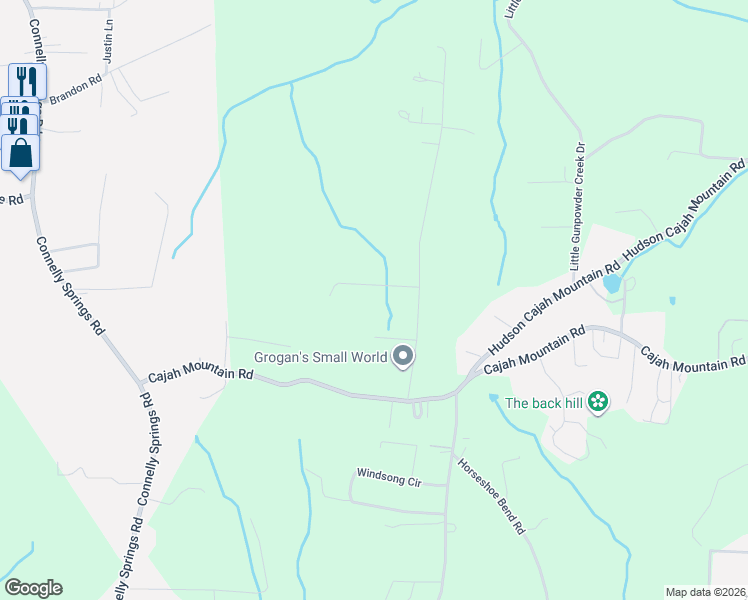 map of restaurants, bars, coffee shops, grocery stores, and more near 4073 Austin Road in Hudson