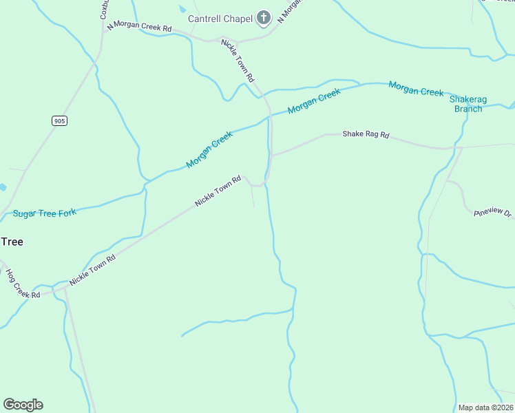 map of restaurants, bars, coffee shops, grocery stores, and more near 600 Nickle Town Road in Sugar Tree