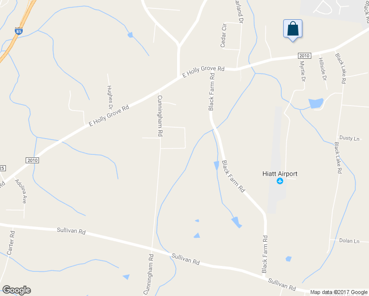 map of restaurants, bars, coffee shops, grocery stores, and more near 218 Cunningham Loop Road in Thomasville